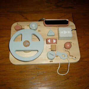 Vanplay Montessori Busy Board for Toddlers - Wooden Montessori Toys